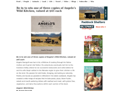 Win one of three copies of Angelo?s Wild Kitchen