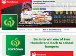 Win one of two Homebrand Back to school hampers