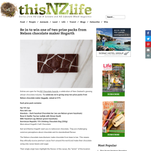 Win one of two prize packs from Nelson chocolate maker Hogarth
