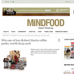 Win one of two Robert Harris coffee packs, worth $125 each
