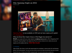 Win Opening Night on DVD