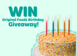 Win 1 of 5 Original Foods Premium Cakes Voucher