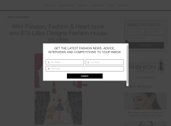Win Passion, Fashion and Heart book and $75 Lilika Designs Fashion House voucher