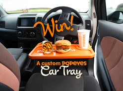 Win Popeyes Car Tray and $50 Worth of Popeyes Vouchers