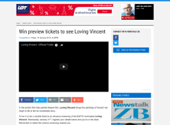 Win preview tickets to see Loving Vincent