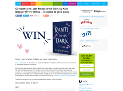 Win Rants in the Dark by Kiwi blogger Emily Writes