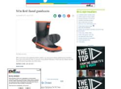 Win Red Band gumboots