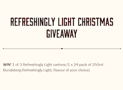 Win 1 of 3 Refreshingly Light Cartons
