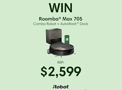 Win a Roomba Max 705 Combo Robot & Autowash Dock