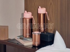 Win Rose Gold Chrome Ceramic Reusable Bottles - frank green