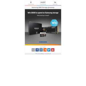Win Samsung £600 Storage