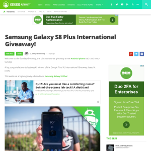 Win Samsung Galaxy S8 Plus
