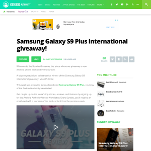 Win Samsung Galaxy S9 Plus