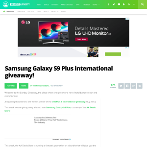 Win Samsung Galaxy S9 Plus