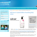 Win Savar's Limited Edition Nourishing Body Lotion - Wisanow