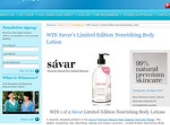 Win Savar's Limited Edition Nourishing Body Lotion