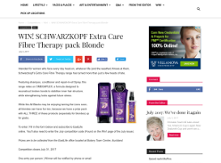 Win SCHWARZKOPF Extra Care Fibre Therapy pack Blonde