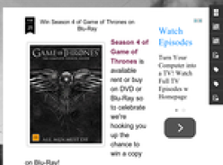 Win Season 4 of Game of Thrones on Blu-Ray