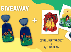 Win Set of Earrings from the Liberty Project Plus Native Flower by Tui Johnson