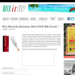 Win Shiseido Moisture Mist NEW BB Cream