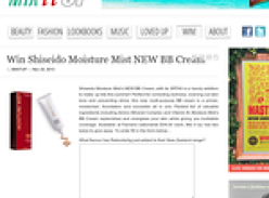 Win Shiseido Moisture Mist NEW BB Cream
