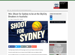 Win Shoot for Sydney giveaway
