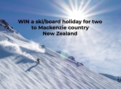 Win a Ski/Board Holiday for Two to Mackenzie Country New Zealand - SnowsBest