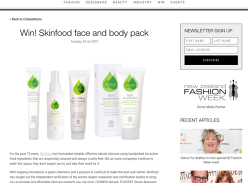 Win Skinfood Face and Body Pack