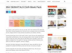 Win SKINVITALS Cloth Mask Pack