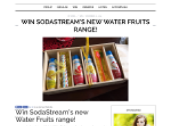 Win SodaStream's new Water Fruits range!