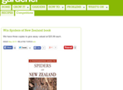 Win Spiders of New Zealand book