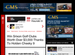 Win Srixon Golf Clubs Worth Over $3,000 Thanks To Holden Cheeky 9