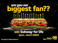 Win Subway for Life