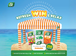 Win 1 of 250 Sunnylife Branded Beach Cabanas - Tic Tac