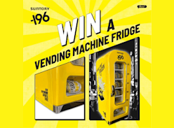 Win a Suntory -196 Vending Machine Fridge - Liquor Centre
