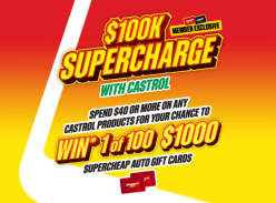 Win 1 of 100 $1K Supercheap Auto E-Gift Cards - Supercheap Auto