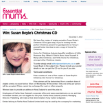 Win Susan Boyle's Christmas CD
