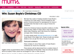 Win Susan Boyle's Christmas CD