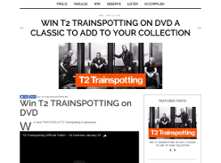 Win T2 TRAINSPOTTING on DVD