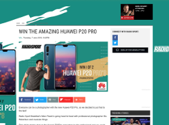 Win the amazing Huawei P20 Pro