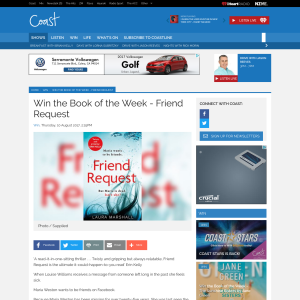 Win the Book of the Week - Friend Request