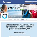Win the brand new Amuri Z-Trek sport sandal, or one of a dozen+ prizes worth over $1,000!