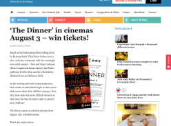 Win The Dinner tickets
