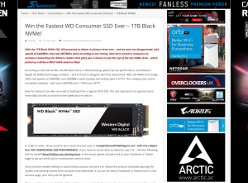 Win the Fastest WD Consumer SSD Ever – 1TB Black NVMe