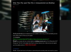 Win The Fly and The Fly 2 remastered on BluRay
