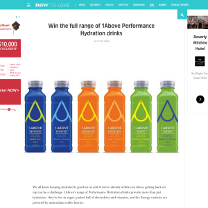 Win the full range of 1Above Performance Hydration drinks