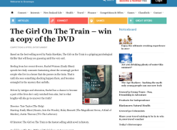 Win The Girl On The Train DVD