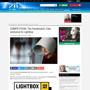 Win The Handmaid's Tale, exclusive to Lightbox