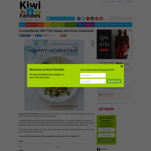 Win The Happy Hormone Cookbook