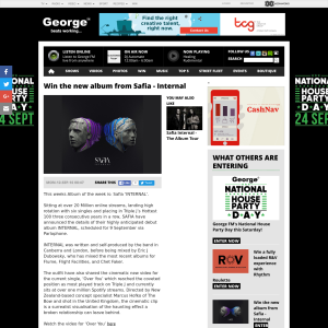 Win the new album from Safia - Internal - Georgefm NZ 